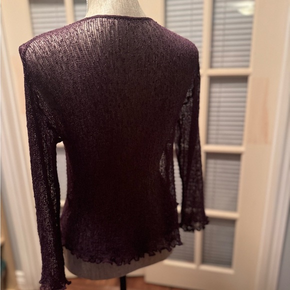 Purple Cover up Cardigan - Picture 3 of 5